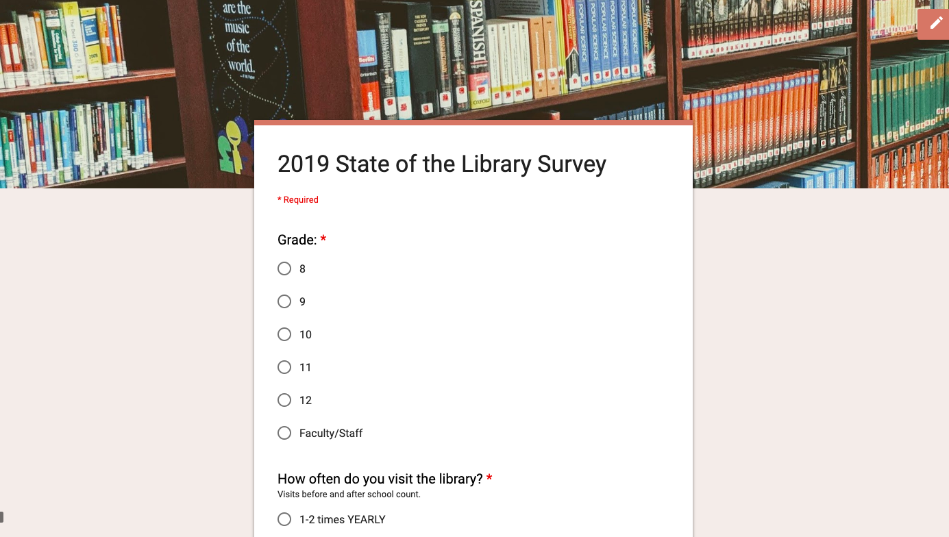 State of the Library Survey